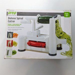 Progressive Prep Solutions Deluxe Spiral Cutter 3 Blades Thin ,Thick  Ribbon Cut